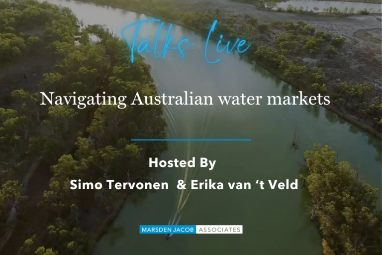 Navigating Australian water markets